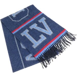 LOUIS VUITTON Muffler Escharp Athletics Wool/Cashmere Navy/Multicolor Unisex M71657