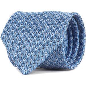 Hermes Chaine d'Incre Anchor Silk Tie 655820T Light Blue