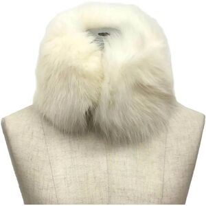 Hermes Tippet Fox Fur Muffler COL ETRIERS EN RENARD White  Stole