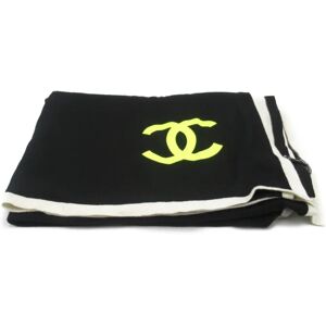 Chanel shawl Black White cotton