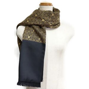 Hermes Silk x Angora Black Unisex Muffler