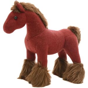 Hermes Hermie PPM Horse Plush Cashmere Polyester Bordeaux