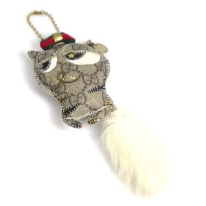 Gucci Charm PVC/Fur Beige/Off White Unisex