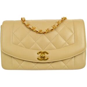 CHANEL★ * 1994-1996 Beige Lambskin Diana Small 84409