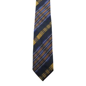 Kenzo Blue & Gold Striped Tie