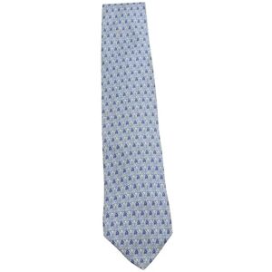 DUNHILL Blue Pattern Tie