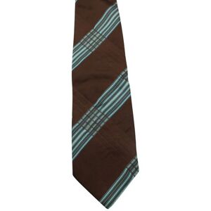 Kenzo Brown & Blue Striped Tie