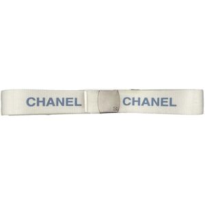 Chanel - Vintage 99S 1999 Logo Adjustable Nylon Web - White - XS/S - Belt