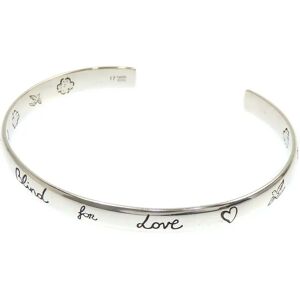 Gucci For Love Bangle Women's SV925 13.3g Silver Bracelet 455242 A6046815