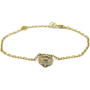 Gucci Onyx/Diamond Bracelet Black Clear K18 [Yellow Gold] diamond Onyx