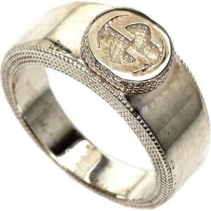 Gucci Interlocking #16 Ring Silver Ladies