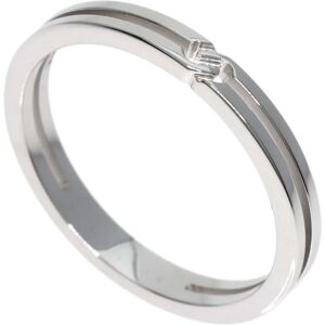 Gucci Infinity 2mm #8 Ring K18 White Gold Women's