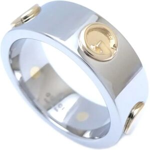 Gucci G Icon Ring Silver x Gold INOX Stainless Steel 290874