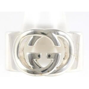 Gucci Interlocking G Silver Ring Size 12 Total Weight Approx. 9.6g Jewelry Wrapping Free