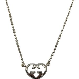 Gucci Interlocking G Necklace SV925 Heart