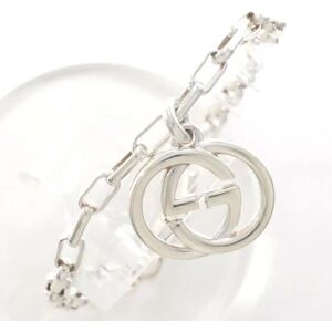 Gucci Interlocking G Silver Bracelet Total Weight Approx. 12.1g 19.5cm Jewelry