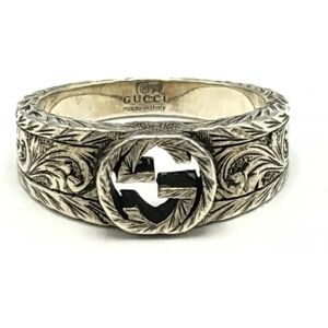 Gucci Interlocking G Ring 15 Silver  Ag925