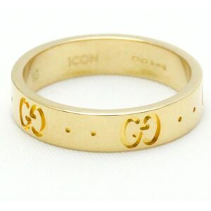 Gucci Icon Yellow Gold [18K] Fashion No Stone Band Ring Gold