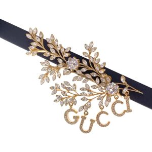 Gucci Gold Metal And Crystal Single Earring Ear Cuff