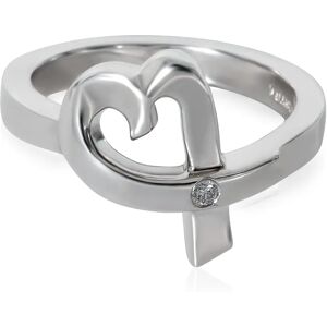 TIFFANY & CO. Paloma Picasso Loving Heart Ring in Sterling Silver 0.02 CTW