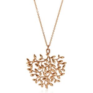 TIFFANY & CO. Paloma Picasso Large Olive Leaf Pendant in 18K Rose Gold