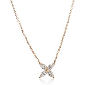 TIFFANY & CO. Victoria Diamond Pendant in 18K Rose Gold 0.46 CTW