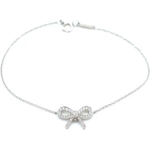 TIFFANY & CO. Bow Bracelet in Platinum 0.12 CTW