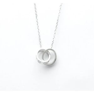 Cartier Baby Love Diamond Necklace White Gold [18K] Diamond Men,Women Fashion Pendant Necklace [Silver]