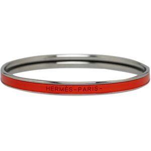 Hermes Uni Bracelet Bangle Orange Fruit Metal Ladies