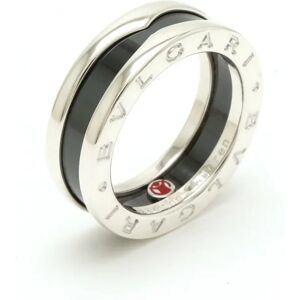 Bulgari BVLGARIFinished  B-zero1 Save the Children Ring SV925 Silver Ceramic Black #51 Daily size approx. 11 346091