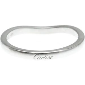 Cartier Ballerina Wedding Ring Platinum Fashion No Stone Band Ring Silver