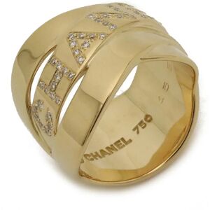 CHANELFinished  Bourdeaux Ring, K18YG Yellow Gold, Diamond, Size 11, #51