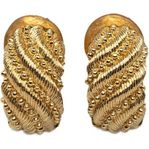 Christian Dior Gold-Tone Clip-On Earrings Costume Earrings