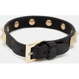 Valentino Rockstud Leather Gold Tone Bracelet