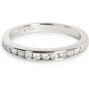 TIFFANY & CO. Half Eternity Channel Set Diamond Wedding Band, Platinum 0.24 Ctw