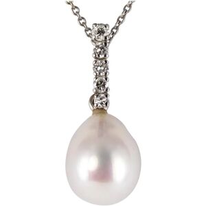 Baume & Mercier Modern Pearl Diamond 18 Karat White Gold Pendant