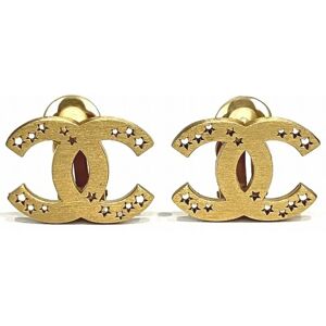 Chanel Cocomark Star Gold Brand Accessories Earrings Ladies