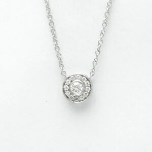 Tiffany & Co. TIFFANY Circlet Mini Diamond Necklace Platinum Diamond Men,Women Fashion Pendant Necklace [Silver]