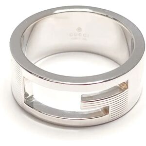 Gucci Branded Cutout G Ring Silver 925  Women's