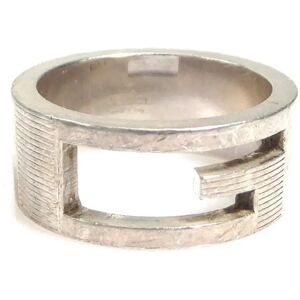 Gucci Ring G Logo Silver 925 Ladies No. 9