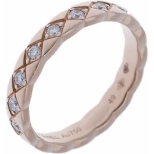 Chanel Coco Crush Collection Ring Diamond #49 No. 8.5 Women's K18 Pink Gold