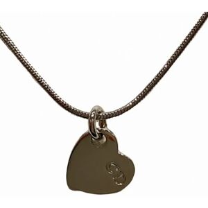 Christian Dior Dior Heart CD Logo Silver Brand Accessories Necklace Ladies