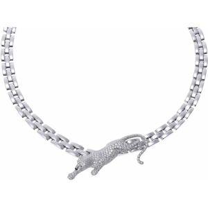 Cartier Panthere de Necklace Women's K18 White Gold