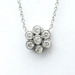 Tiffany & Co. TIFFANY Garden Flower Platinum Diamond Men,Women Fashion Pendant [Silver]