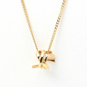 YSL YVES SAINT LAURENT Saint Laurent Monogram Twist Pendant Necklace 651779 Gold it0owkhb67dz