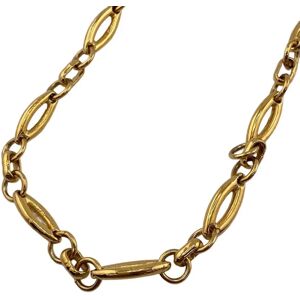 Celine Macadam Chain Necklace Gold Men's Women's