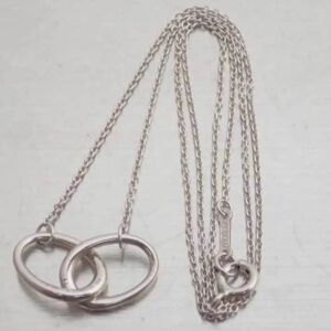 Tiffany & Co. TIFFANY&Co. Necklace double loop silver 925 ladies