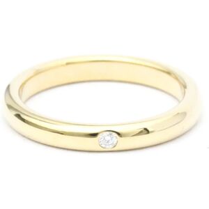 Tiffany & Co. TIFFANY Stacking Band Ring Elsa Peretti Yellow Gold [18K] Fashion Diamond Band Ring Carat/0.02 Gold