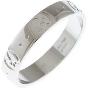 Gucci Icon Ring No. 14 18K K18 White Gold Women's