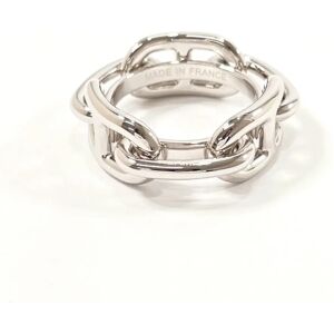 Hermes Chaine d'Ancre New Muffler Ring Metal  Unisex Silver